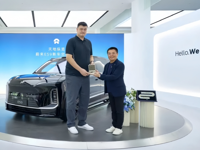 Yao Ming Becomes NIO ES9 Owner; Model Set to Hit 20,000 Deliveries