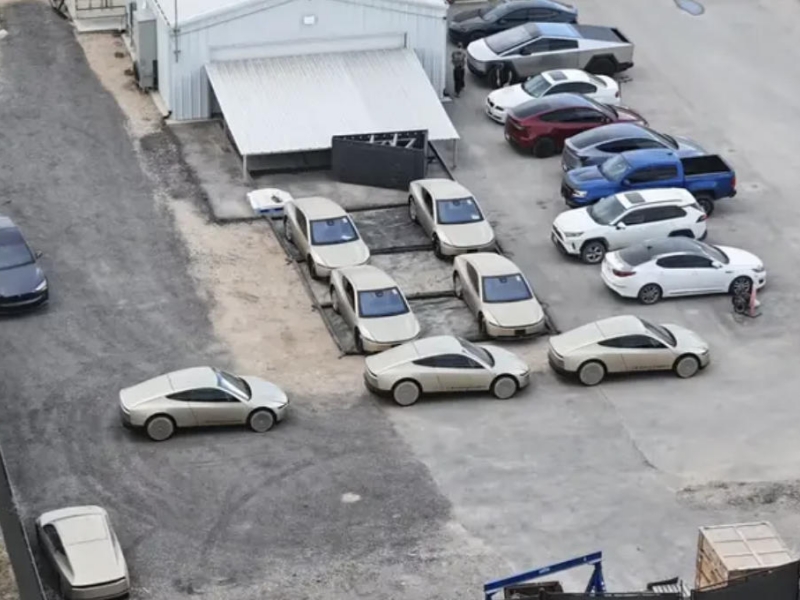 25 Tesla Cybercabs Spotted at Texas Gigafactory, Mass Production Set for April