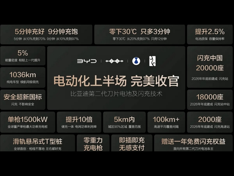 BYD Gen 2 Blade Battery and Flash Charging Core Driver for Global Expansion